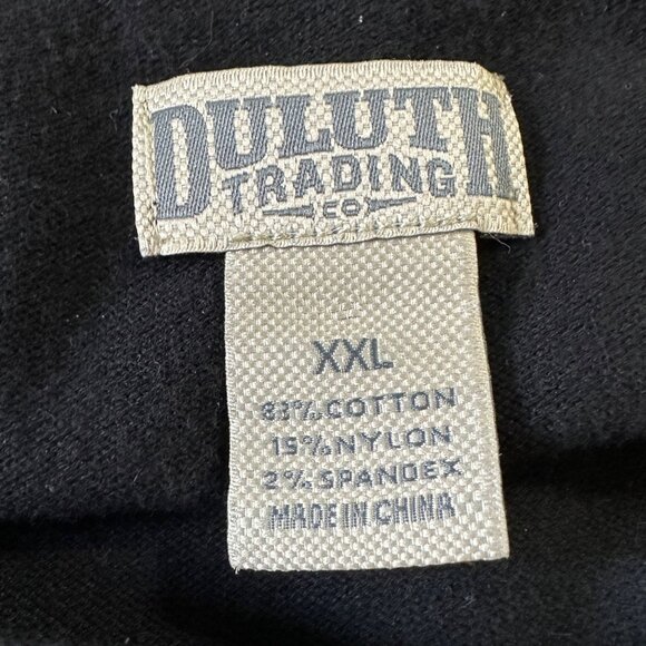 Duluth Trading Co women’s size XXL long sleeve black cotton blend t-shirt top - Picture 3 of 5